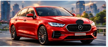 Premium red car for Aishwarya Cars used-car solutions